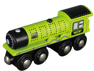 Parní lokomotiva - zelená - Maxim 50486