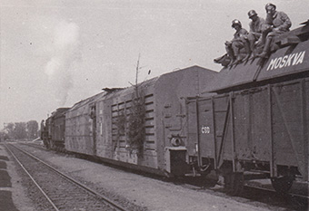 Obrněná verze lokomotivy řady BR 52 s kondenzačním tendrem, foto: sbírka Roman Jeschke